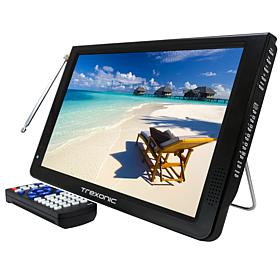 Trexonic Ultra Lightweight Rechargeable Widescreen 12" LED Portable...