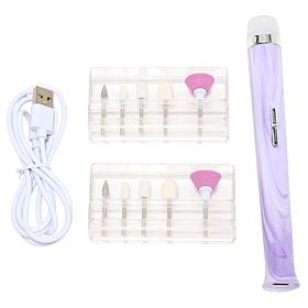 TruRitual Rechargeable Electric Nail File Kit with Tips