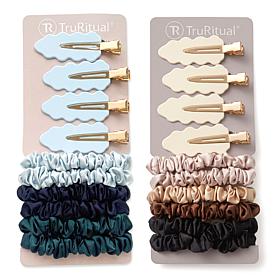 TruRitual Scrunchie & Hair Clip Set 2-pack