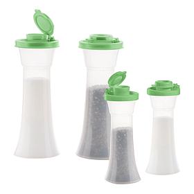 Tupperware® 4-piece Hourglass-Shaped Seasoning Shaker Set