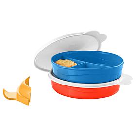Tupperware® Divded Bowl 2pc Set w/Handle