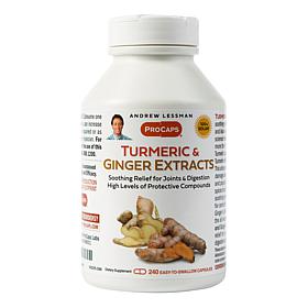 Turmeric & Ginger Extracts - 240 Capsules