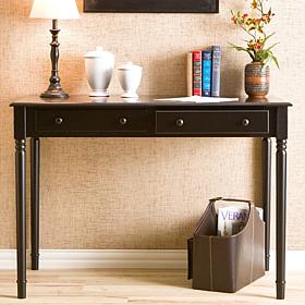 Two-Drawer Writing Desk - Black