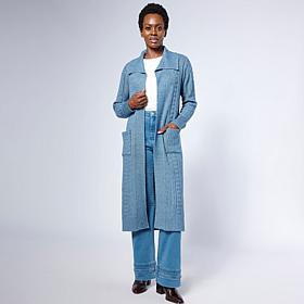 TWRHLL by Christie Brinkley Cable Knit Cardigan