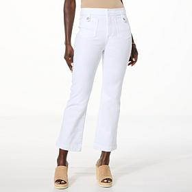 TWRHLL by Christie Brinkley Flare-Leg Ankle Jean