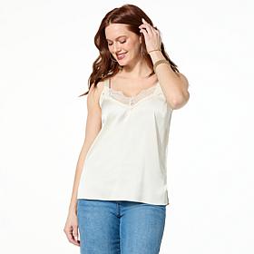 TWRHLL by Christie Brinkley Lace Trim Tank