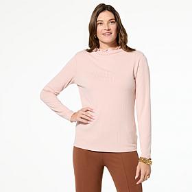 TWRHLL by Christie Brinkley Mock Neck Top