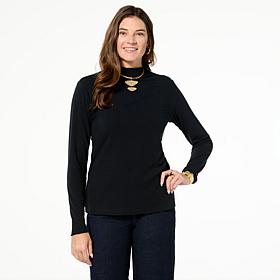 TWRHLL by Christie Brinkley Mock Neck Top