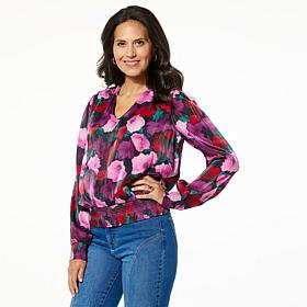 TWRHLL by Christie Brinkley V-Neck Surplice Top