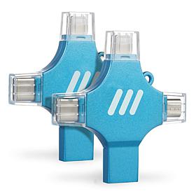 Ultimate Backup 64GB 4-in-1 2-pack with AI Photo Editing