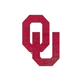 University of Oklahoma Distressed Logo Cutout Sign