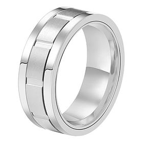 Van Heusen Men's Stainless Steel Spinner Ring