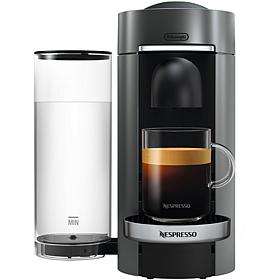 VertuoPlus Deluxe Coffee Espresso Single-Serve Machine in Titanium