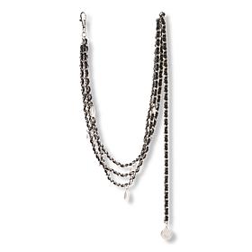 Vince Camuto Pearl & Shell Swagg Chain Belt