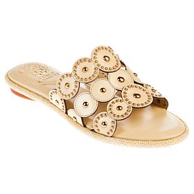 Vince Camuto Sennie Studded Leather/Suede Slide Sandal