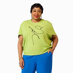 Vivica A. Fox Collection Luxe Crepe Knit Cocoon Top