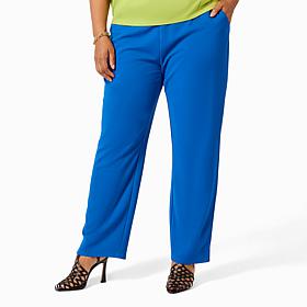 Vivica A. Fox Collection Luxe Crepe Knit Straight Leg Trouser Pant