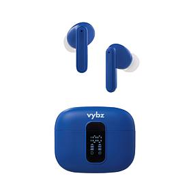 VYBZ Pro Wireless ANC Earbuds w/LED Display, Clear Case & Gift Box