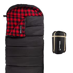 Wakeman Outdoors XL 3 Season Sleeping Bag with Carry Bag