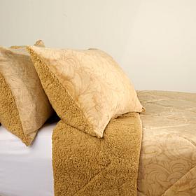 Warm & Cozy Plush Printed Comforter Set Twin