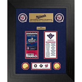 Washington Nationals 1X World Series Champions Gold Coin Ticket Set