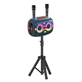 WFG 120W Portable Bluetooth Karaoke Speaker w/Tripod & 2 Microphones