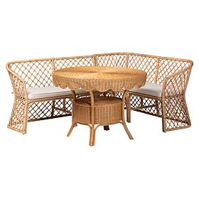 Wholesale Interiors bali and pari Frayne Rattan Dining Set