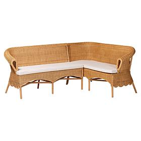 Wholesale Interiors bali and pari Tamara Rattan Dining Bench Set