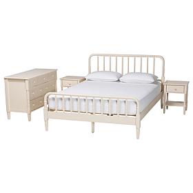 Wholesale Interiors Baxton Studio Braith Queen Set Nightstands
