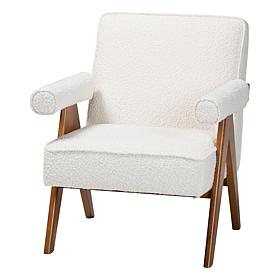 Wholesale Interiors Baxton Studio Georgina Japandi Wood Accent Chair