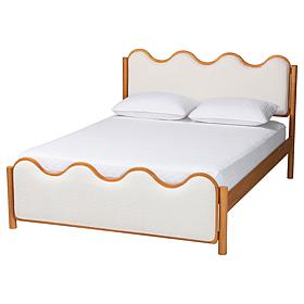 Wholesale Interiors Baxton Studio Lilia Mid Century Queen Bed