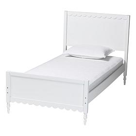 Wholesale Interiors Baxton Studio Roni White Twin Platform Bed