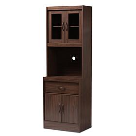 Wholesale Interiors Laurana Wood Kitchen Cabinet and Hutch