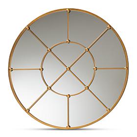 Wholesale Interiors Ohara Gold Finished Metal Accent Wall Mirror