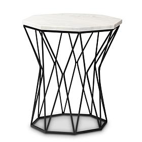 Wholesale Interiors Venedict Modern and Contemporary Black End Table