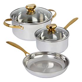 Wolfgang Puck 5-piece Stainless Steel Cookware Set