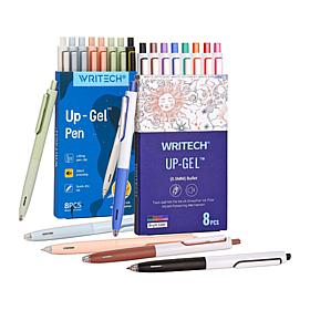 Writech Black and Multicolor Gel Pen Bundle - 0154