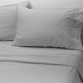 Wynne Home 100% Cotton Embroidered Sheet Set - Queen