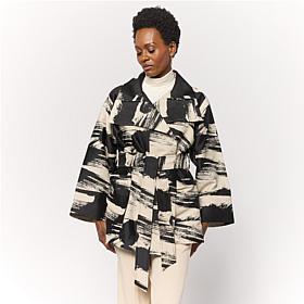 WynneCollection Brushstroke Jacquard Kabuki Jacket