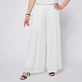 WynneCollection Chiffon Pleated Trousers