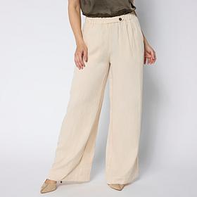 WynneCollection Crinkle Twill Trouser