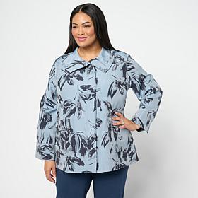 WynneCollection Floral Jacquard Blazer