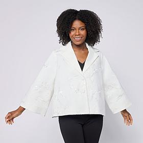 WynneCollection Matte Sequin-Embellished Twill Jacket