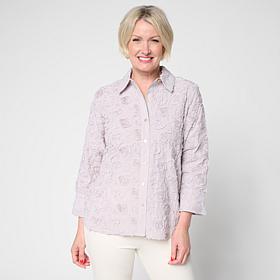 WynneCollection Soutache Yarn Dye Shirt
