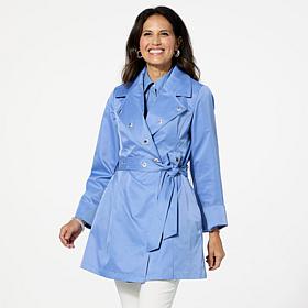 WynneCollection Spring Grommet Trench Coat