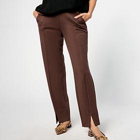 WynneLayers 360 Stretch Narrow Leg Pant with Front Slits