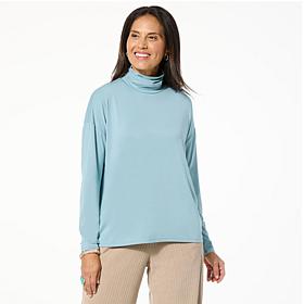 WynneLayers Easy-Fit Boxy Turtleneck Tee
