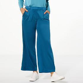 WynneLayers Faux Suede Wide Leg Trouser Pant