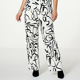 WynneLayers Pleated Knit Pull-On Pant