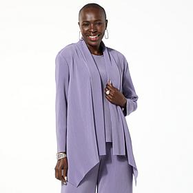 WynneLayers Plisse Knit Cardigan